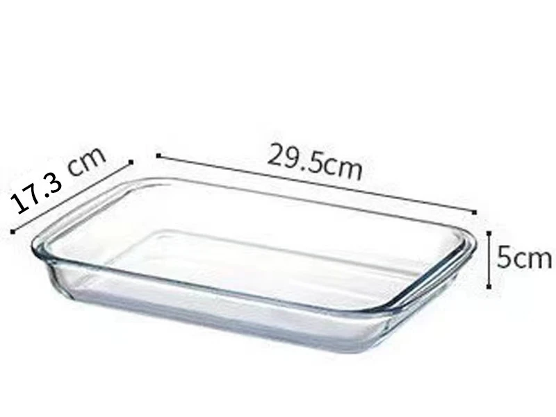 Plato de vidrio para hornear, bandeja para horno, herramientas y accesorios de cocina, utensilios de cocina, sartenes: Verde claro