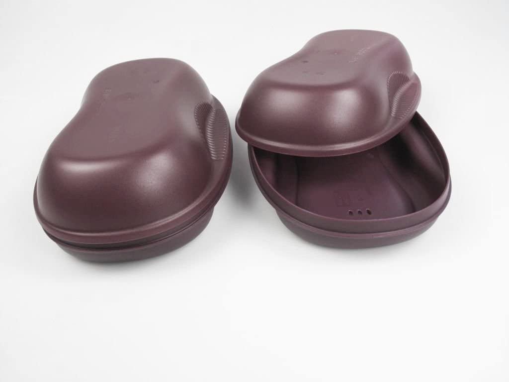 Tupperware Microwave Omelette Master, Egg Dishes, Eggs, Omelet Container for Microwave Oven, Omelette, Miracle, purple (2 X430ML)