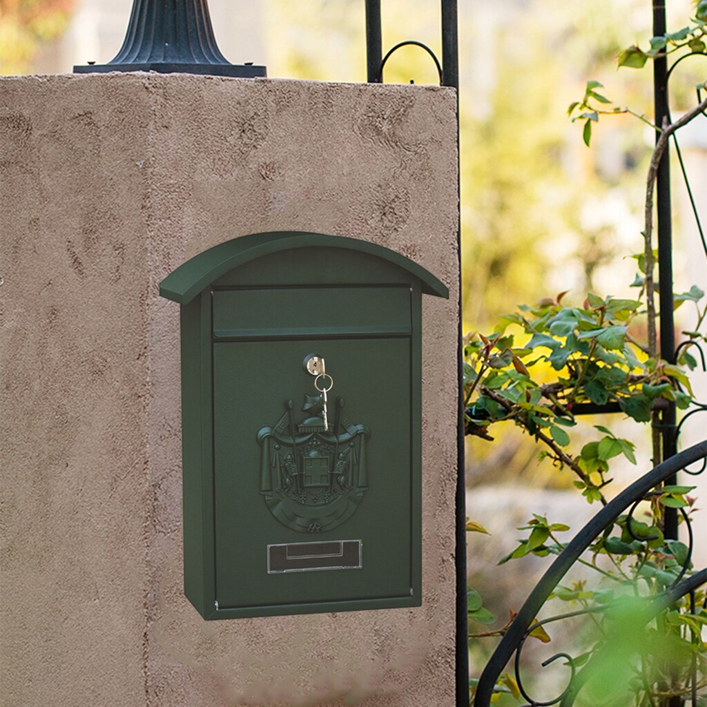 Mailbox Secure Mail Box Top Load 2 Key Front Door Letterbox Suggestion Box
