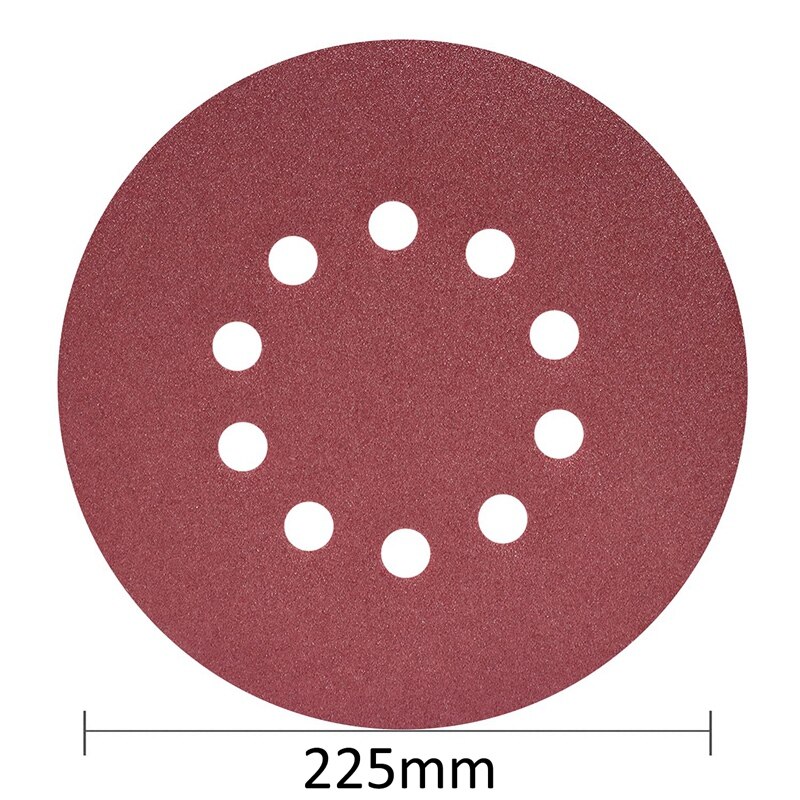225Mm Sanding Discs,25Pcs P120 Grit 10 Hole Round Sandpaper Pads,For Drywall Sander Long-Neck Sander Sanding Giraffe