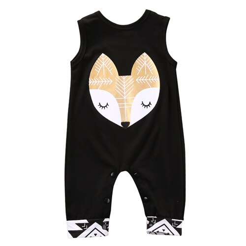 Pelele de verano sin mangas de dibujos animados para recién nacidos y niños y niñas, trajes de traje de playa 0-24M: B / 12 meses