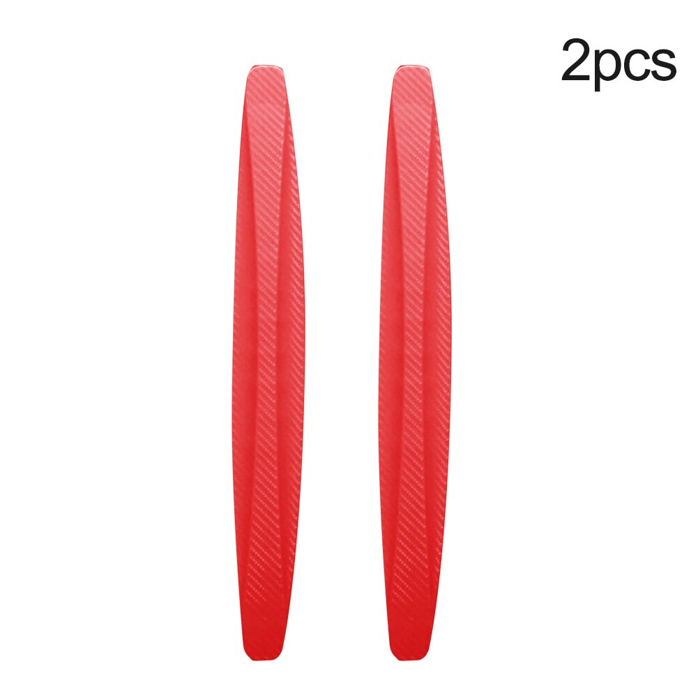 Car Bumper Protector 2pcs Anti-Collision Patch SUV Pickup Truck Trim Car Bumper Protector Guard Strip: Red