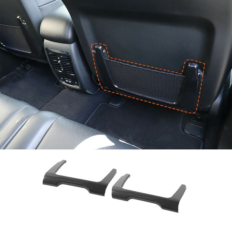 for Jeep Grand Cherokee Seat Back Storage Frame Cover Trims Car Styling Accessories 2Pcs