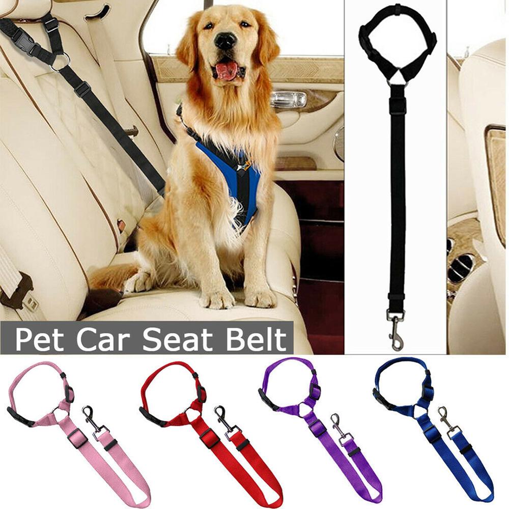 Pet Hond Kat Auto Seat Belt Verstelbare Veiligheid Leads Voertuig Veiligheidsgordel Harness Verstelbare Hals Diameter 25 Cm Touw Lengte 77 cm