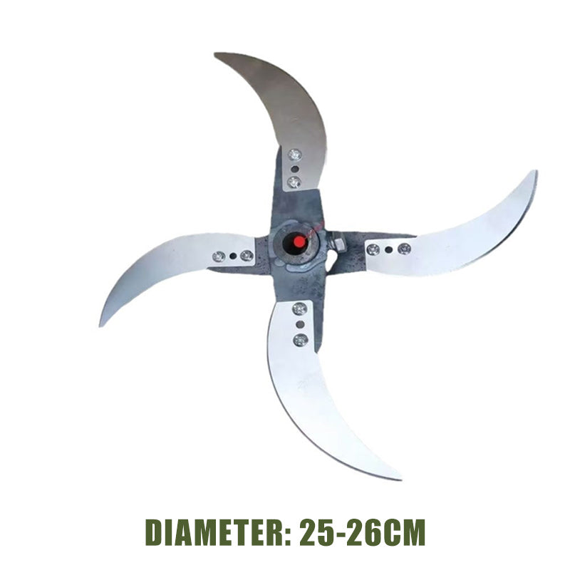 Cuchillas de cuchillo para trituradora de césped para agricultura doméstica, cuchillas de corte de paja con agujero interior de 12mm de diámetro, accesorios de herramientas eléctricas, 1 Uds.: Default Title