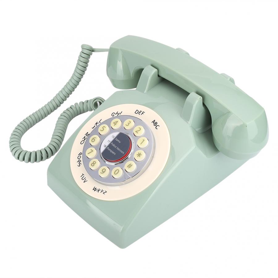 Retro Vaste Telefoon Europese Pastorale Stijl Desktop Telefoon Groen Voor Thuisgebruik Telefon