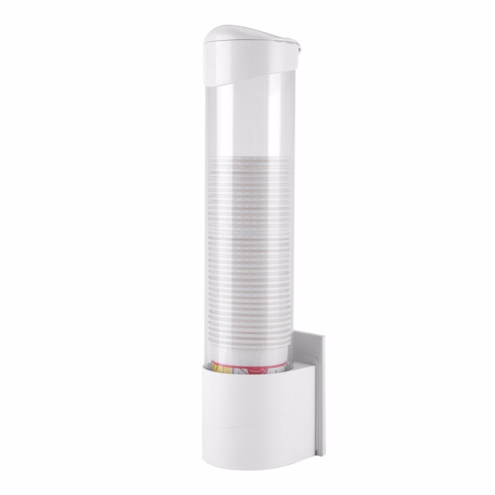 Anti Dust Disposable Paper Cup Dispenser Storage Rack Holder For 7.5cm 50 Cups Container Wall Mount Water Dispenser Rack Shelf