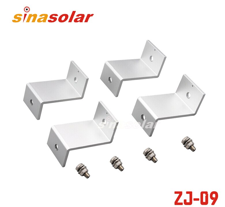 Type Z-Style Aluminum Solar Panel Roof Mounting Bracket Extreme Aluminium Stainless Steel Z Solar panel Bracket