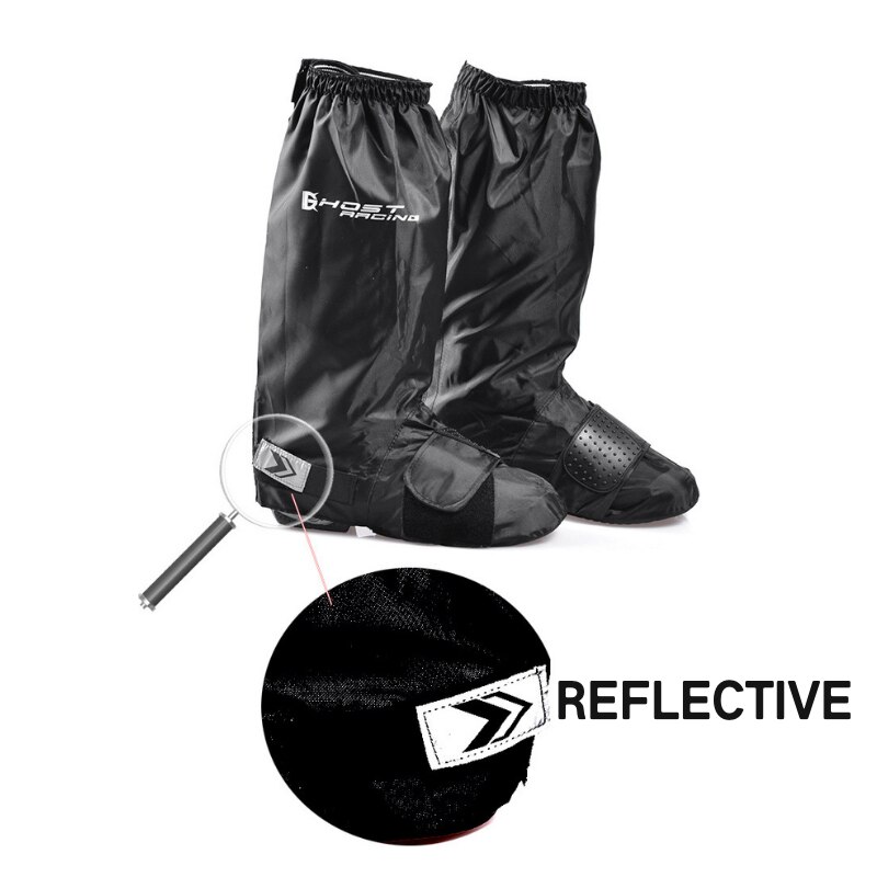 Geist Rennen Wasserdicht Motorrad Fahrrad Schuhe Abdeckungen Mehrweg Anti-Unterhose Regen Schuhe Überschuhe Getriebe Reißverschluss Motorrad Stiefel Abdeckung