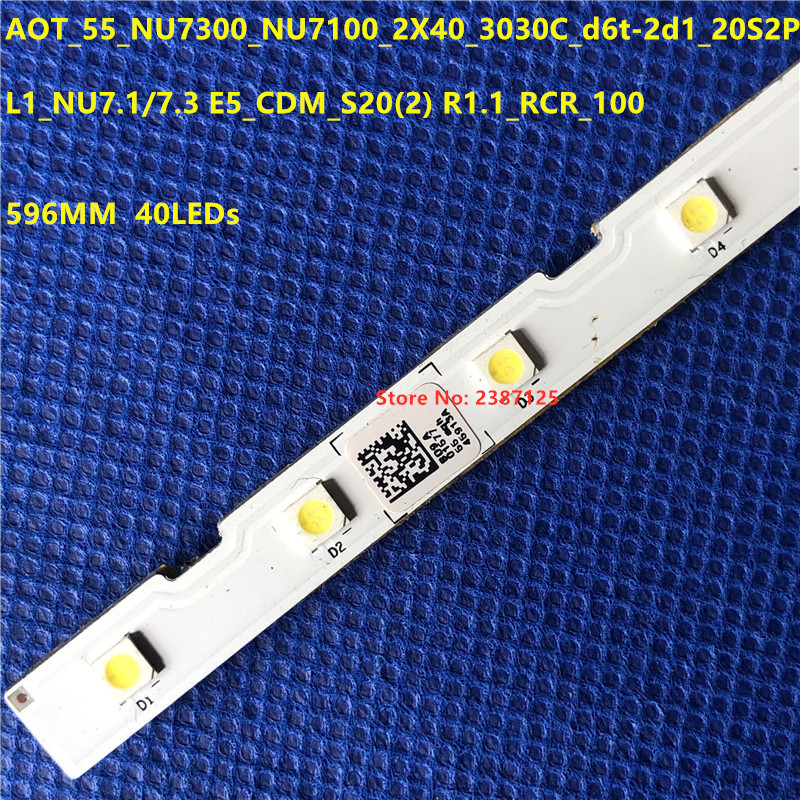 20PCS LED Strips Voor UE55NU7023 UE55NU7090 UE55NU7092 UE55NU7172 UE55NU7179 UE55NU7300 UE55NU7500 UE55NU7655 UE55NU7670