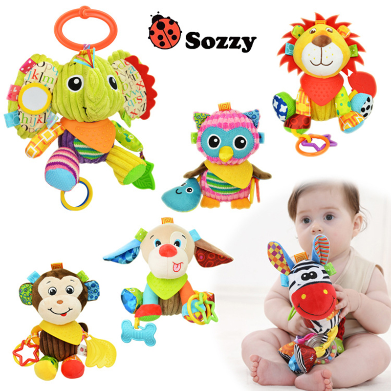 Autorisierten echte SOZZY 7 multi-funktion baby rassel glocke baby krippe kinderwagen hängen spielzeug