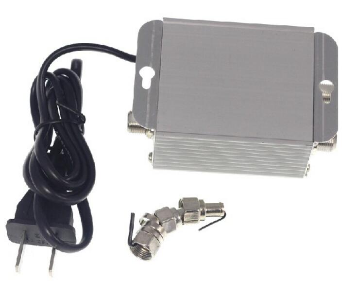 2 Way 1 In 2 Out CATV VCR TV Antenna Signal Amplifier Booster Splitter 20DB 45Mhz to 860MHz 220V EU plug