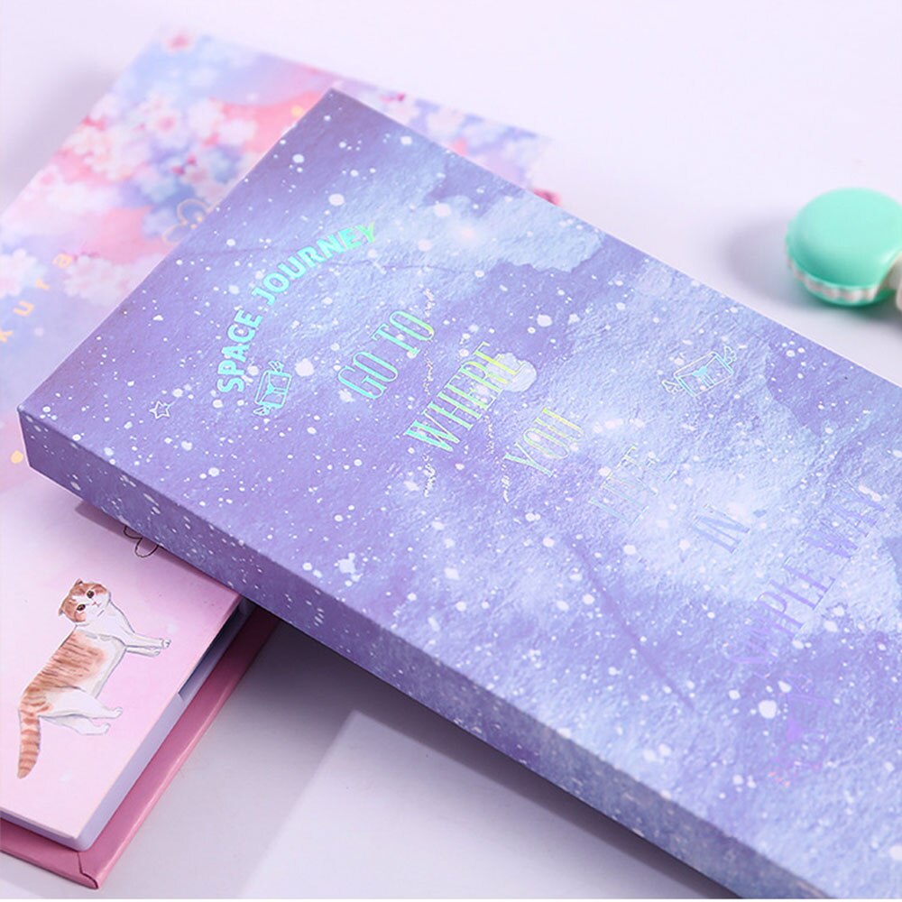 Girl'S Heart Sticky Note Notebook Little Book Sticker Set Star Sticky Notes Boxed Tearable Note School Supply Bookmark