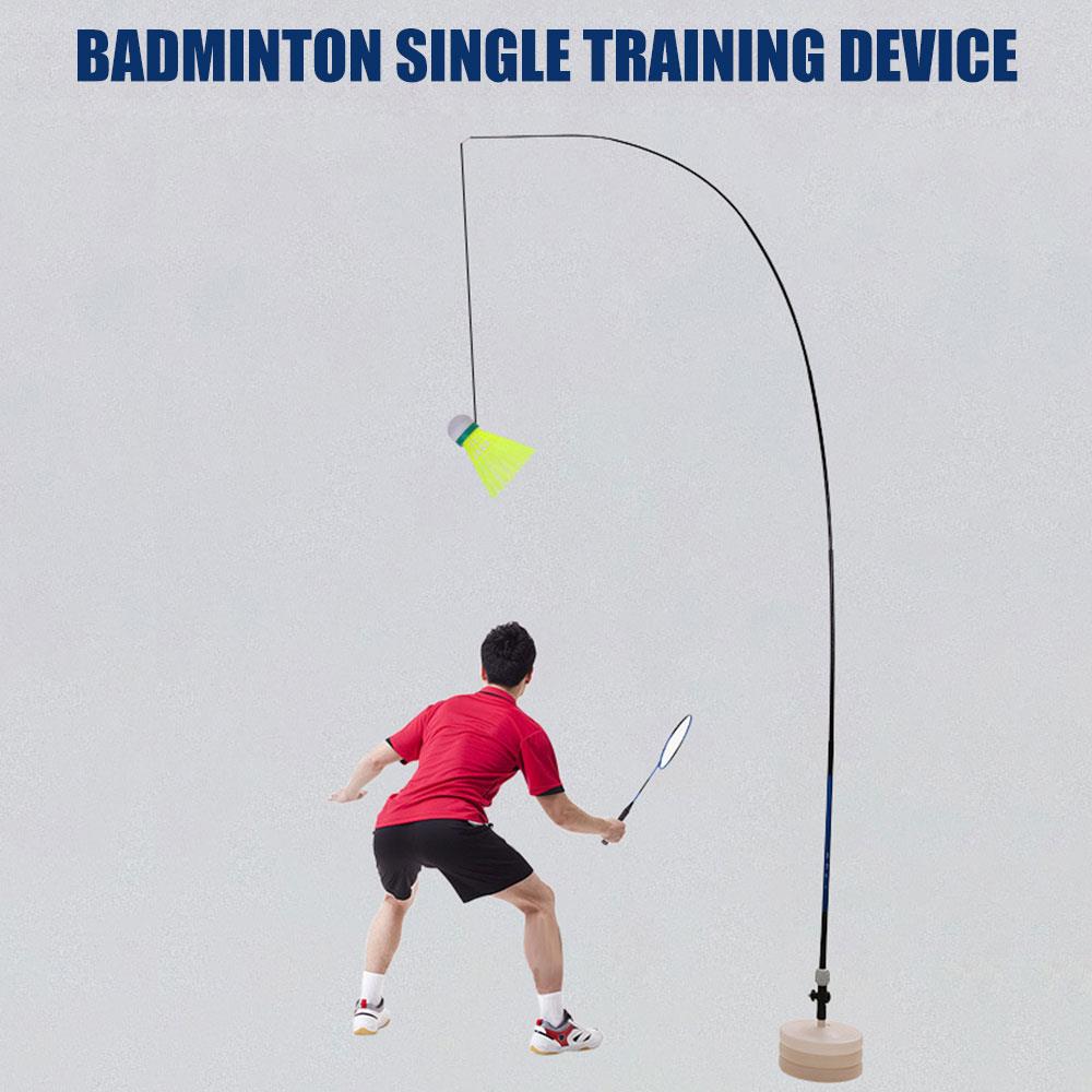 Badminton retur badminton individuell nylon lätt rörelsespel leksaker badminton träningsapparat skolidrott