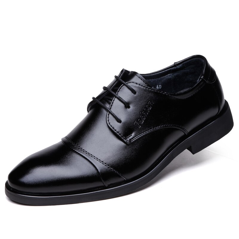 Zapatos italianos clásicos elegantes formales de cuero de de lujo zapatos planos de punta estrecha zapatos de hombre Zapatos derby oxford para hombres