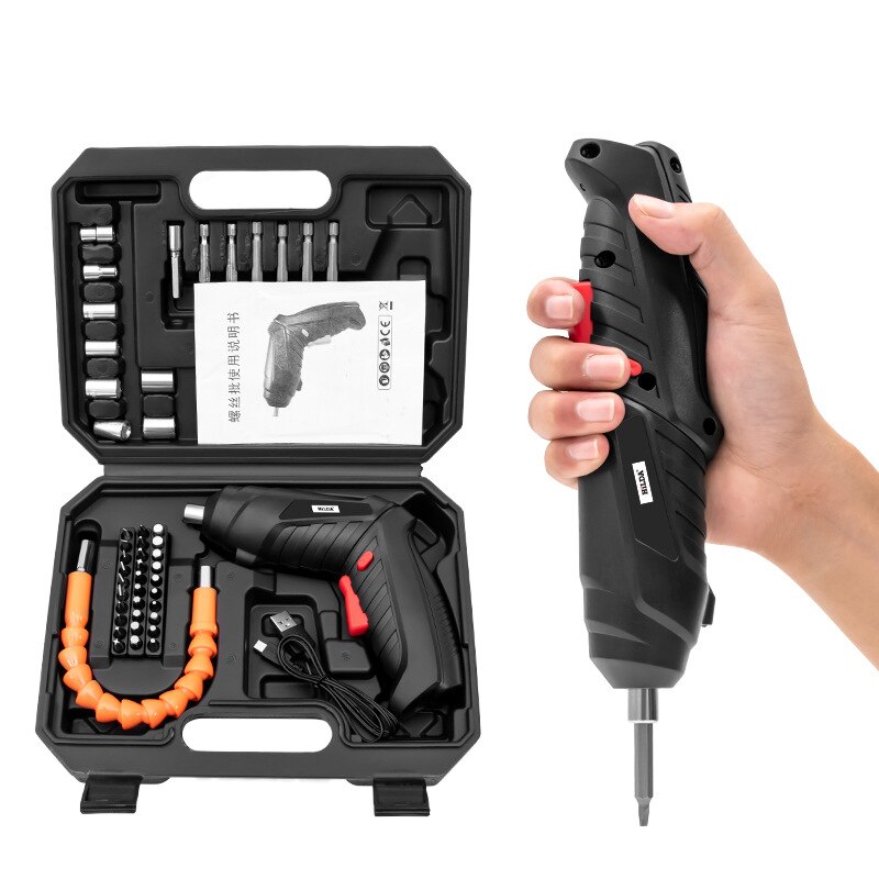 Electric Screwdriver USB Rechargeable Cordless Power Drill Screw Driver Kit Maximum Screw Diameter ABS Makings screwdriver
