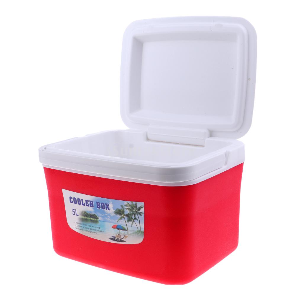 Camping Outdoor Picknick Dranken Voedsel Koelbox Auto Ijs Emmer Met Handvat 5L/13L Oranje/Rood/Blauw