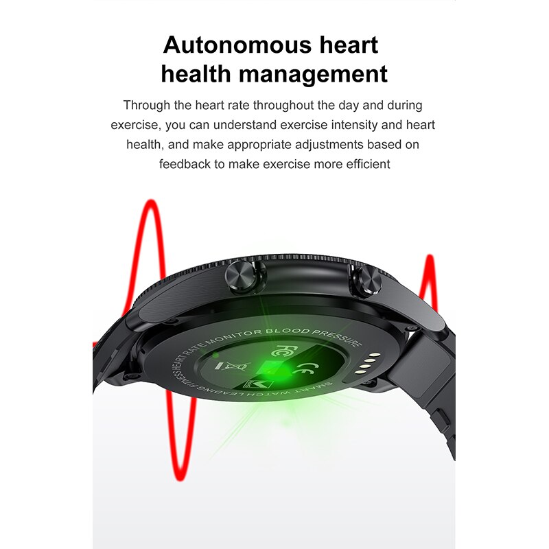 G33 Smartwatch Men Bluetooth Call Round Touch Heart Rate Blood Pressure Fitness Tracker for Android iOS