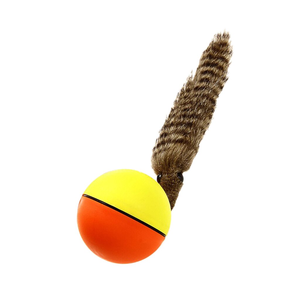 Lovely Pet Dog Cat Weasel Motorized Rolling Ball Appears Jump Moving Toy