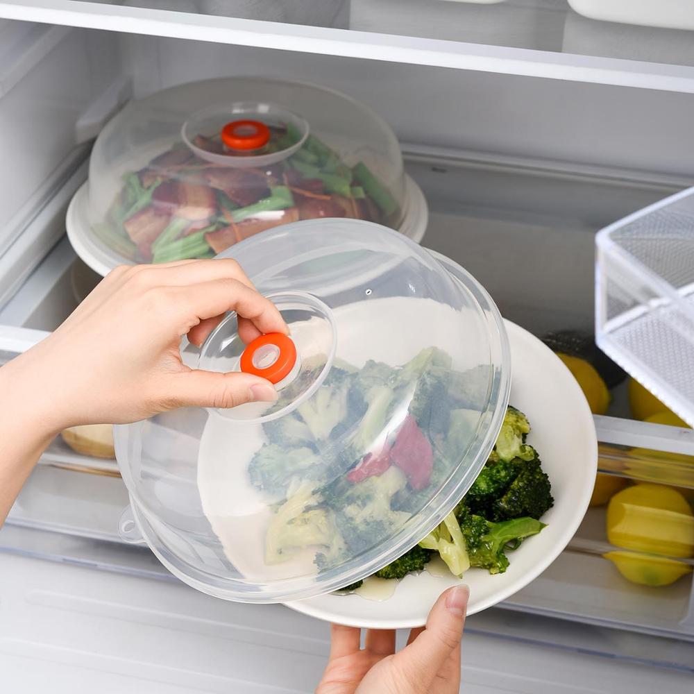 Microwave Food Anti-Sputtering Cover Heat Insulation Food Cover PP Food Splatter Guard Refrigerator Food Fresh Keeping Lid