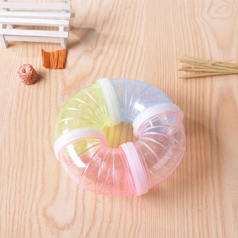 Sällskapsdjur hamster leksaker sex-genomgående tunnelbeslag transparent akryl bur hamster små djur marsvin träning små husdjur leksaker