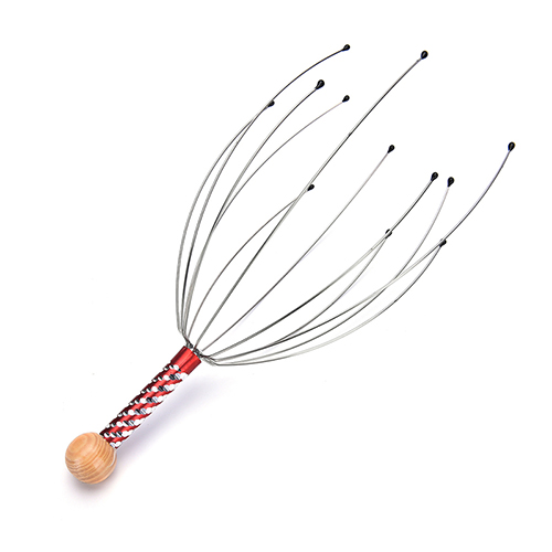 1 stk anti-stress tiere smertelindring blæksprutte hoved hovedbund nakke stress release relax massage klo massager krops massager