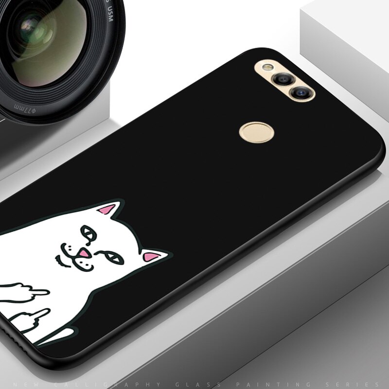 YOUVEI Case For Huawei Nova 2 Case Cover Soft TPU For Huawei Nova2/Nova3 Case For Huawei Nova 3 Phone Case Coque Funda Capa: For Huawei Nova 3 / TPUBLK508