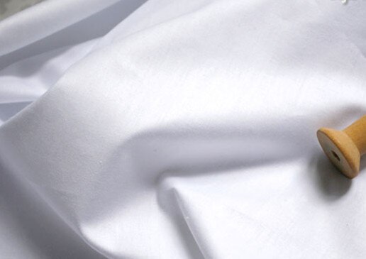 160cm * 50cm marineblauwe effen % katoen stof DIY beddengoed quilten kleding jurk patchwork stof kids handwerk gordijn decor doek: WHITE