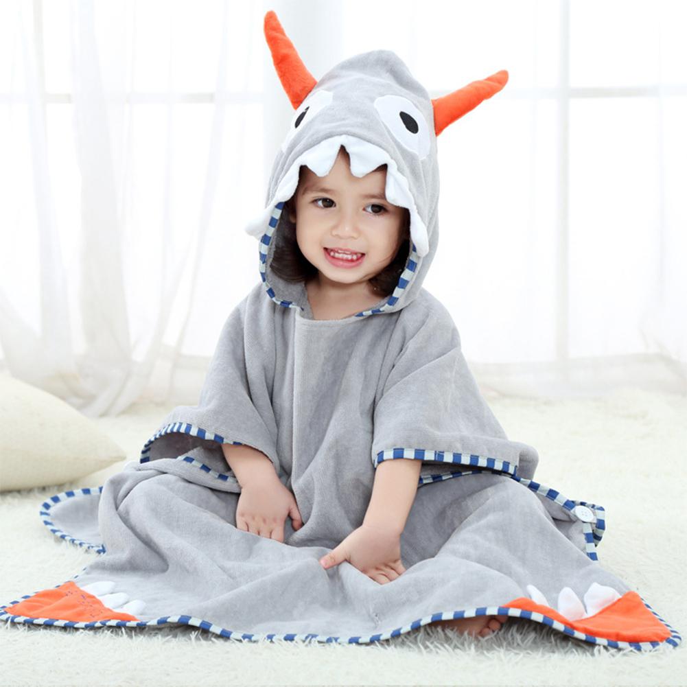 Kidlove Children's kids bath towel baby towel cover printed baby hooded bathrobe