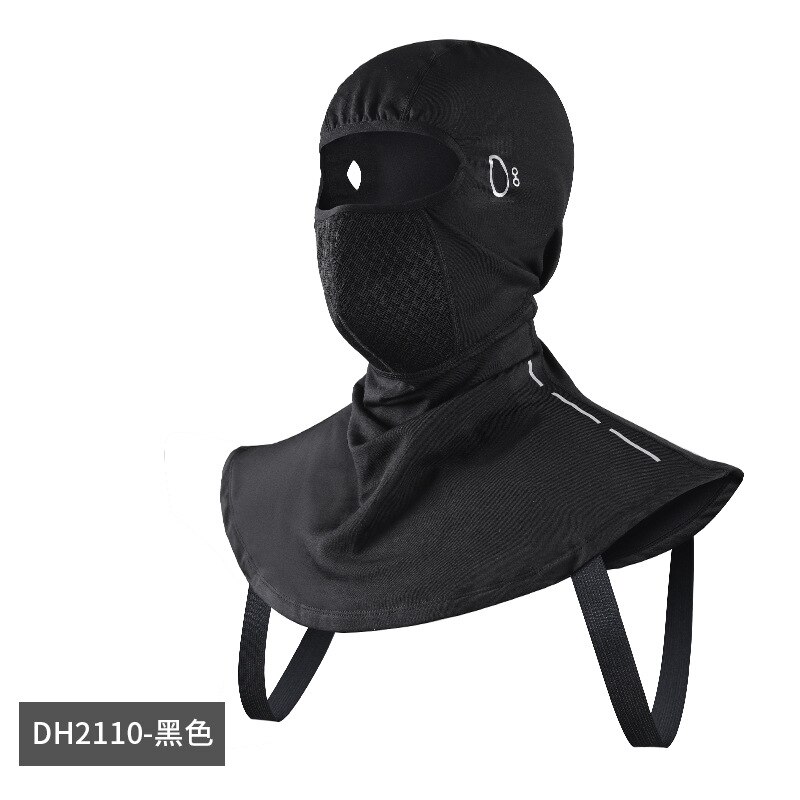 Mask Winter Cycling Black Thermal Keep Warm Fleece Windproof Cycling Face Mask Balaclava Ski Mask Fishing Skiing Hat Headwear: DH2110 Black