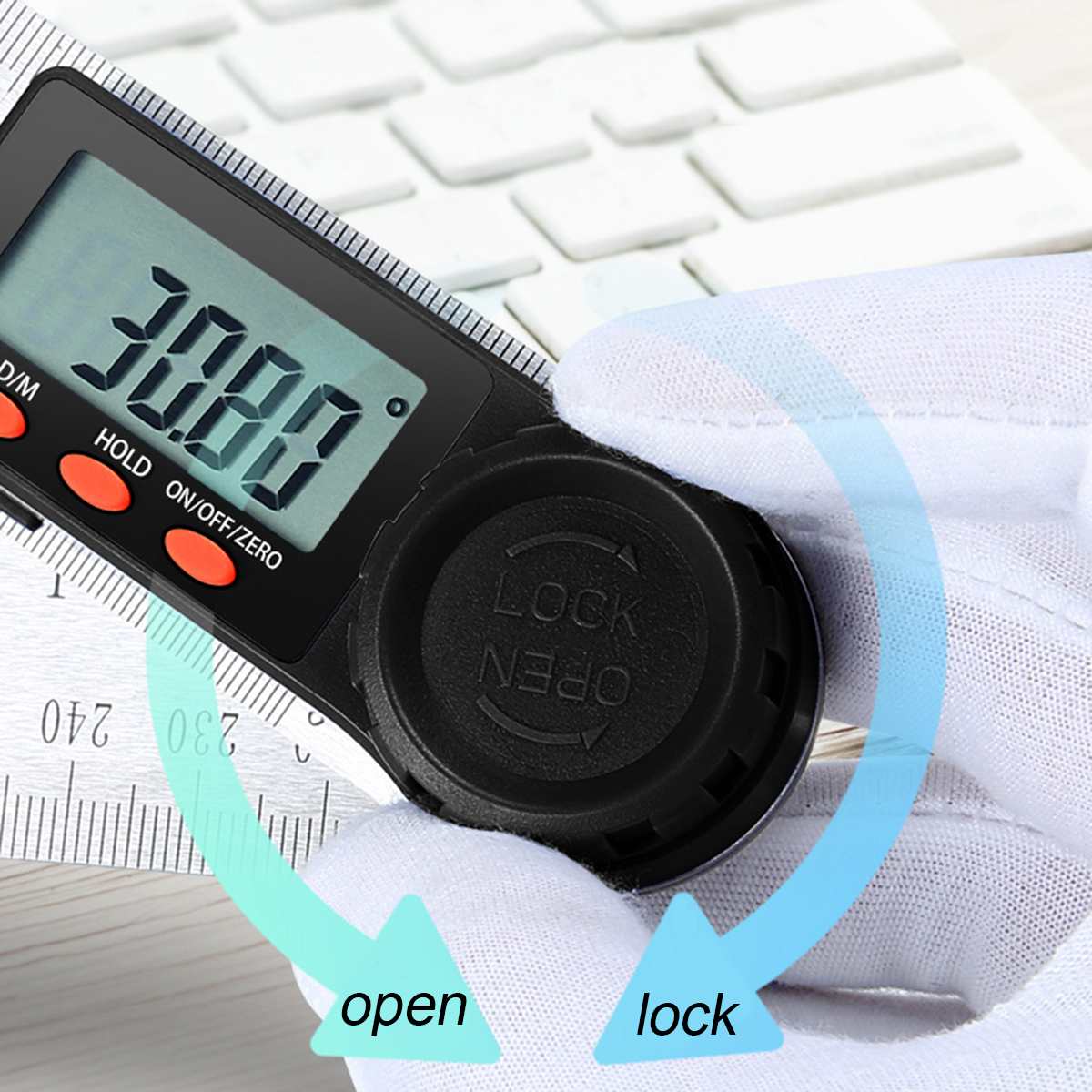 280mm/200mm Digital Protractor angle finder ruler Inclinometer Goniometer Level Measuring Tool Electronic Angle Gauge