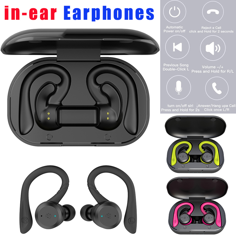 Oortelefoon 20 Uur Speeltijd Zwemmen Waterdichte Koptelefoon Bluetooth Dual Modi Dragen Sport Draadloze Headset Ipx7 Stereo Oordopjes