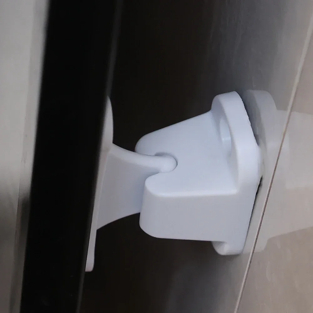 Rv-dørholder campingvogn bobil båtmodifikasjonstilbehør hyttedørfiksering nylon dørstopper låsespenne: Rød