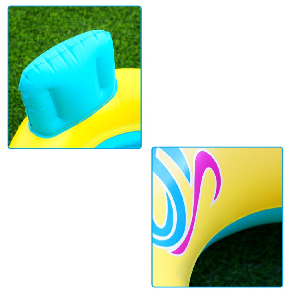 Cartoon drijvende zwembad baby zwemring speelgoed kinderen baby float stoel cirkel dubbele opblaasbare drijvers bad zwembad speelgoed