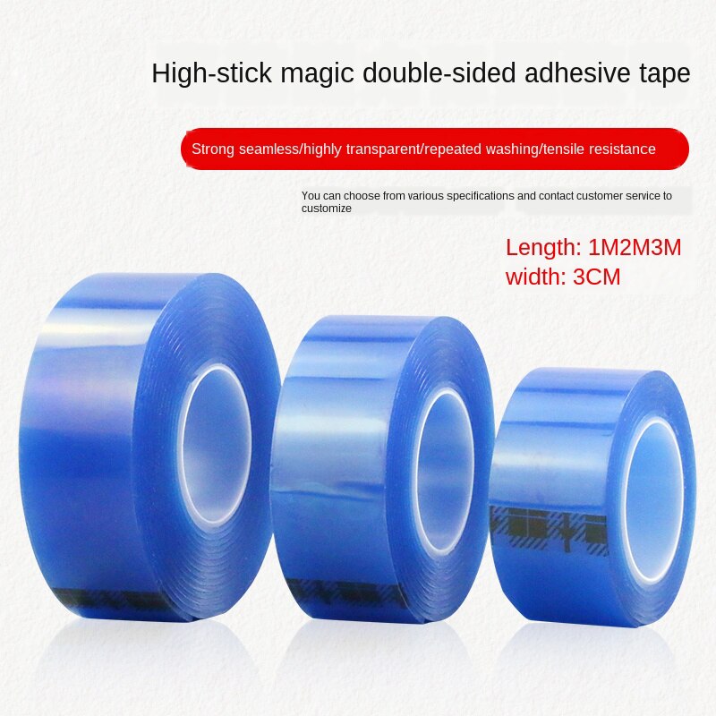 Magic Tape Nano Tape Nanometer Magic Dubbelzijdige Tape Waterdichte Hoge Viscositeit Transparante Universele Dubbelzijdig Tape 1/2/3M