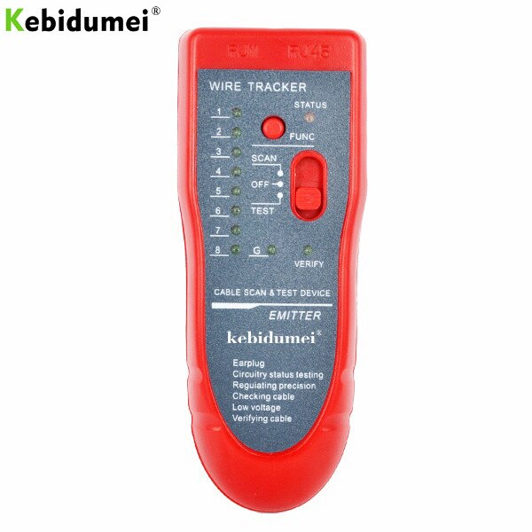 Kebidumei Telephone Phone Generator Tester Network RJ45 RJ11 Cable Wire Tracker Diagnose Tone Networking Tools