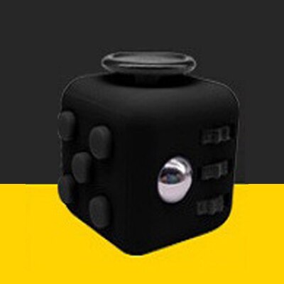 Hand Cube For Anxiety Relief Focus Kids 6 Sides Magic Button Anti Stress Cube Vinyl Desk Spinner Toys 3.3cm Relaxation: 13