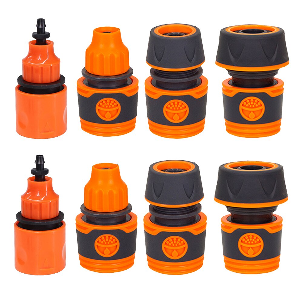 1/4" 3/8" 1/2" 3/4" Pipe Quick Coupling Faucet Standard Connector Garden Greenhouse Watering Irrigation Hose Connectors Adapter