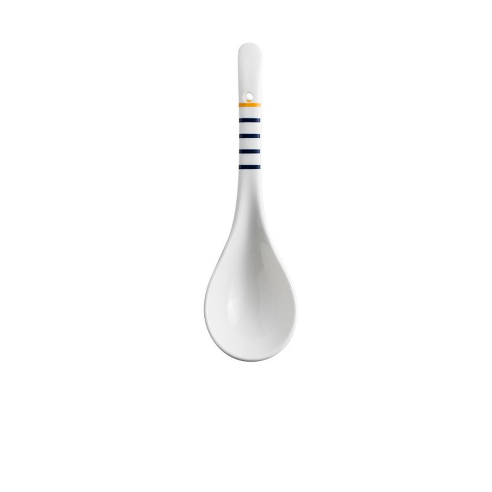 Japanese Style Ceramic Ramen Spoons Tableware For Serving Kitchen Utensils Porcelain Soup Ladle Dinnerware Tea Dessert Big Spoon: B