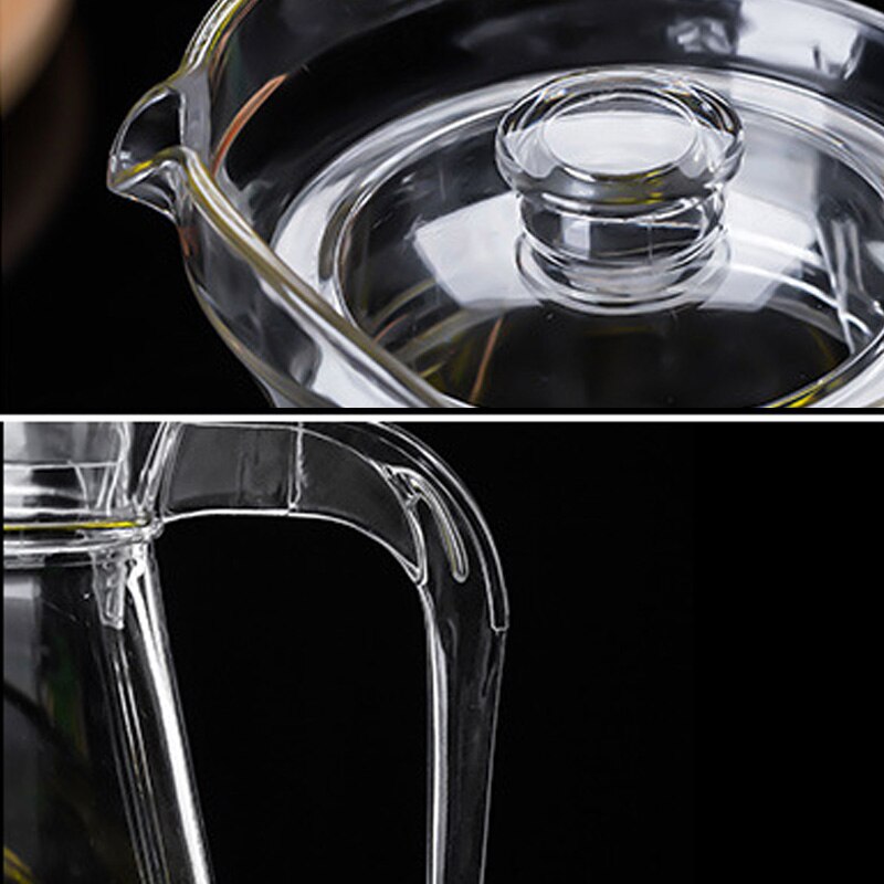 1L/1.5L/2L Plastic Acrylic Decanter Juices Kettle Transparent Water Jar Beverage Bottle Container Cold Milk Drinkware Bar Tool