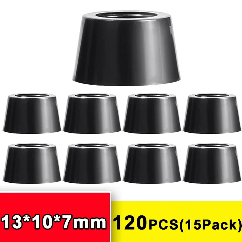 Tampons en caoutchouc coordonnants pour pieds de chaise, pare-chocs, amortisseur, rond, meubles, joint, rondelle, kits de protection, accessoires de quincaillerie, 8 pièces, 120 pièces