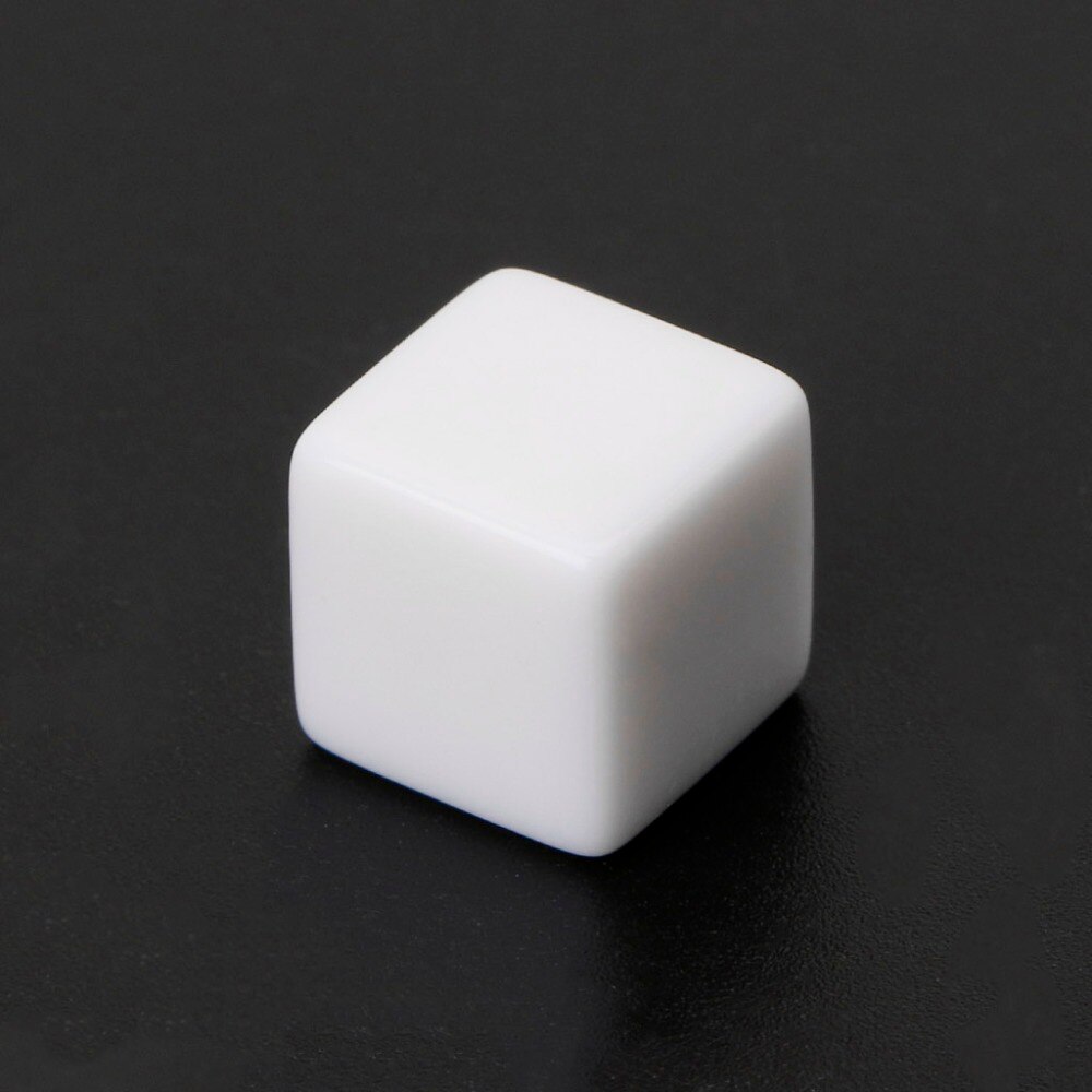 Dés de jeu à Six faces D6, 12mm, 10 pièces, blancs pour les jeux de rôle