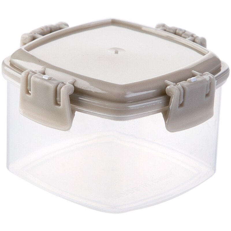 4PCS/Set Portable Mini Sauce Seasoning Box Dispenser Transparent Spices Bottle with Lid Salt Spice Jar Sauce Squeeze Bottle