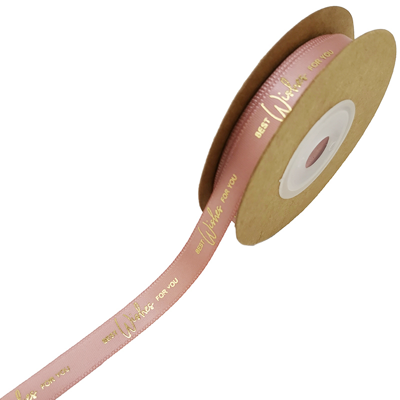 (10 Meter/rollen)10mm Breite Heiße Stanzen knapp Druck Backen Band Geburtstag Kasten Verpackung Handgemachte DIY Handwerk Bänder: Hellrosa