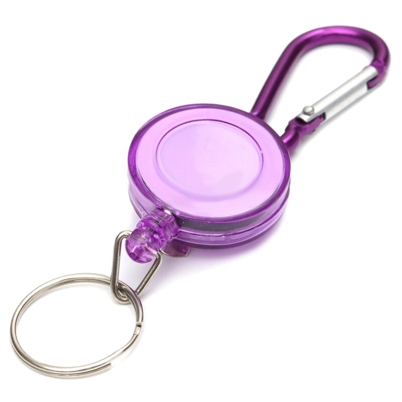 2 stuks badgerol - intrekbare terugslag yoyo skipas-id-kaarthouder sleutelhanger kleur: rood aantal :2 stuks
