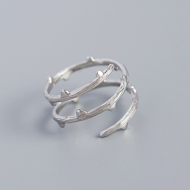 Gold spiral rings for women , 925 sterling silver chips, stackable rings, minimalist dainty jewelry, hypoallergenic jewelry: Silver color