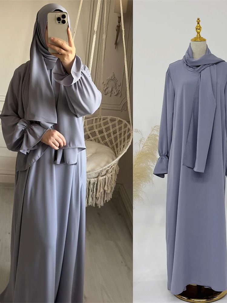 Ramadan muslimsk blygsam klädsel bönekläder för kvinnor eid abaya dubai kalkon islam kaftan mantel femme muslimska vestidos
