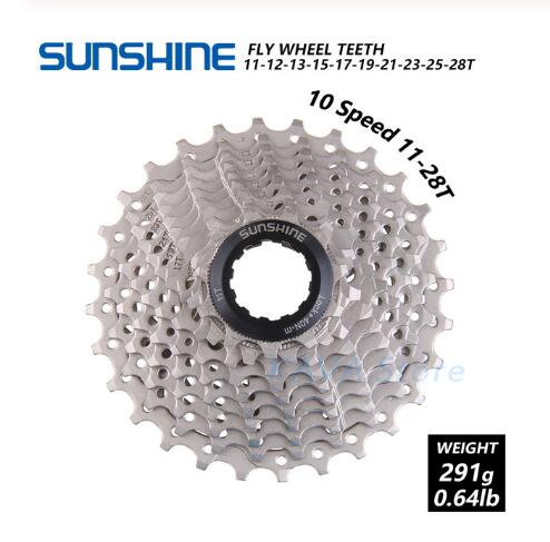 Rueda libre de bicicleta de carretera de sol 11-25/28/32/36T de acero para volante de bicicleta 8/9/10/11 S rueda libre de caset: 10 Geschwindigkeit 11-28T