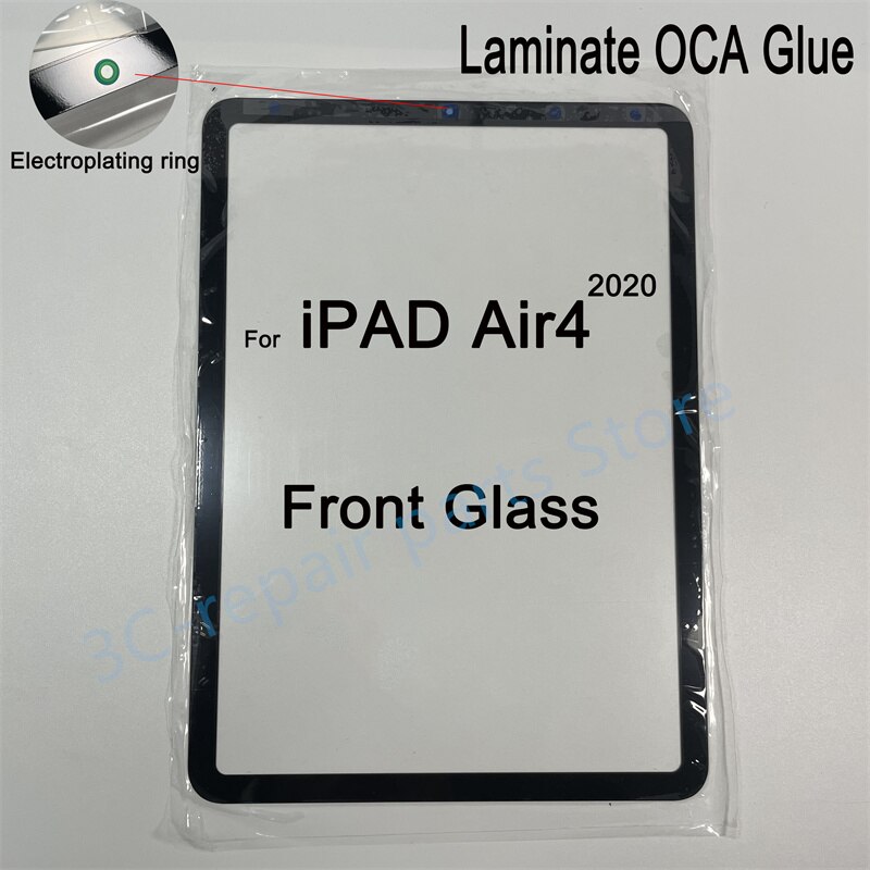 Outer Lcd Screen Panel Repair For Apple iPad Air 4 10.9 Display Front Glass+OCA Glue A2324 A2072 A2316 External Eplacement