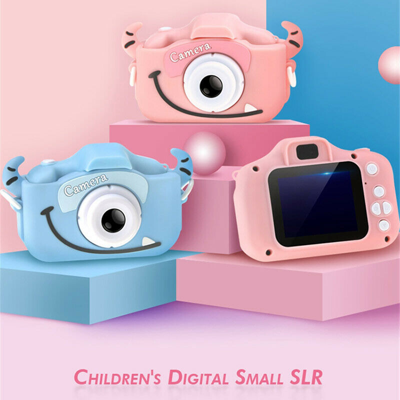 A100 Kids Camera 1080P Hd Met 32G Kaart 2.0 Inch Kleuren Scherm Dual Selfie Video Game Kinderen Camera speelgoed Voor Kinderen